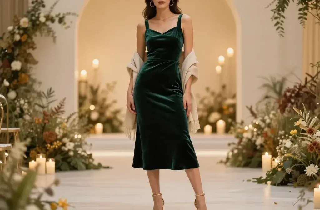 7 October Wedding Guest Outfits: Velvet, Suits & More