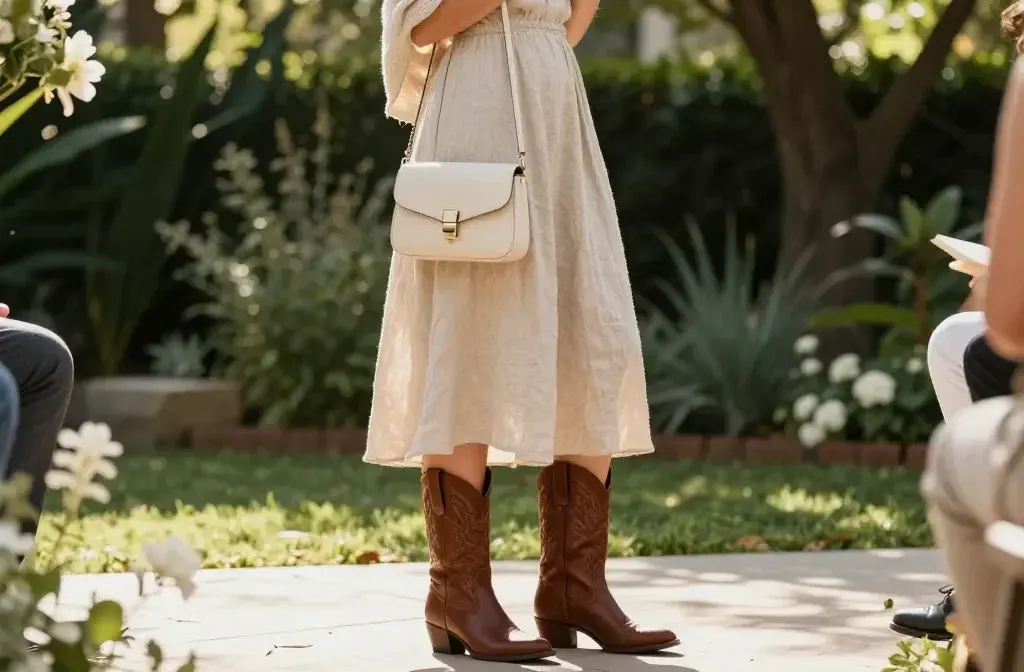 7 Wedding Guest Cowboy Boots Outfit Ideas You’Ll Love