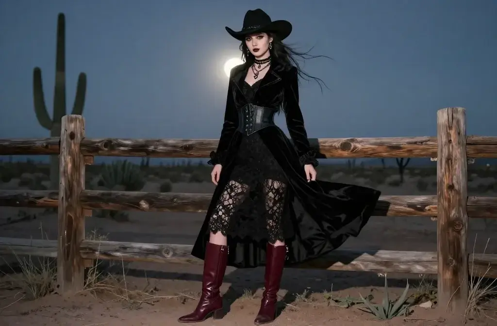 7 Gothic Cowgirl Outfit Ideas: Dark Prairie Glam