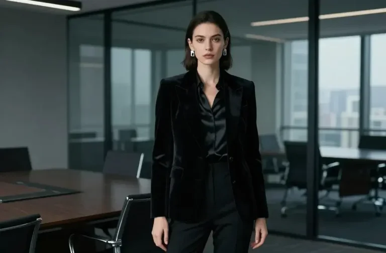 7 Gothic Office Outfit Ideas: Power in Velvet and Black