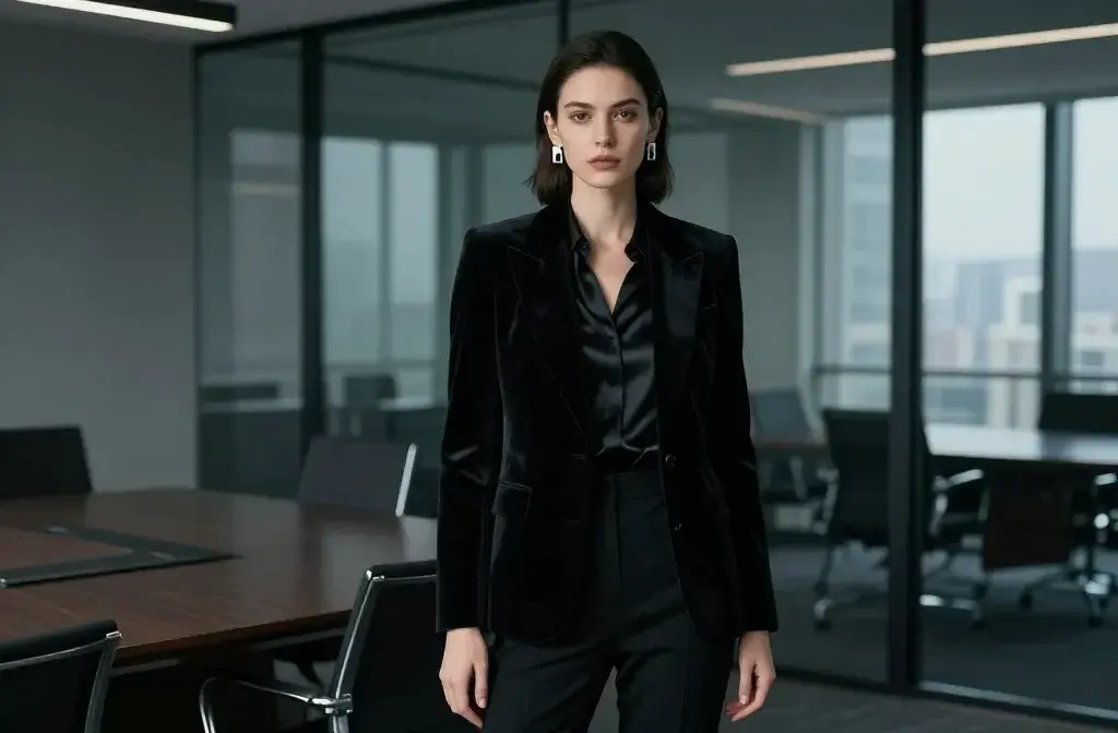 7 Gothic Office Outfit Ideas: Power in Velvet and Black