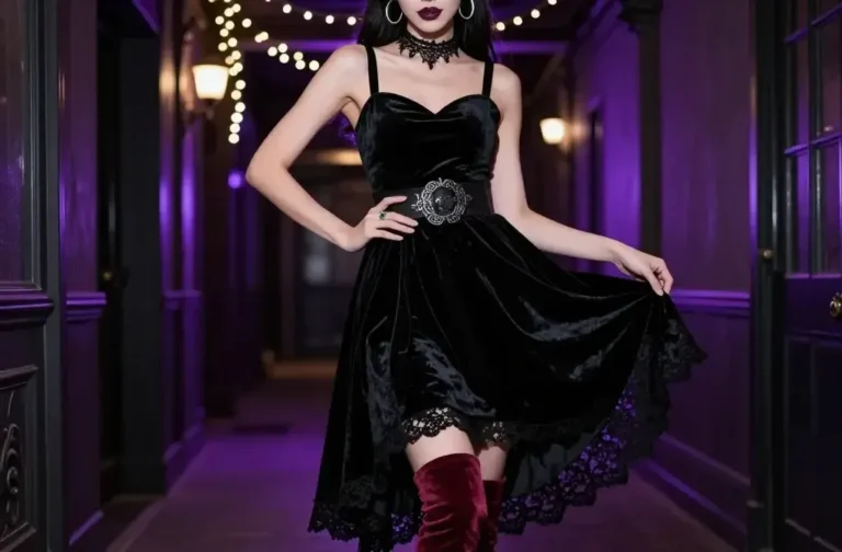 7 Romantic Goth Outfits That Glow in the Dark