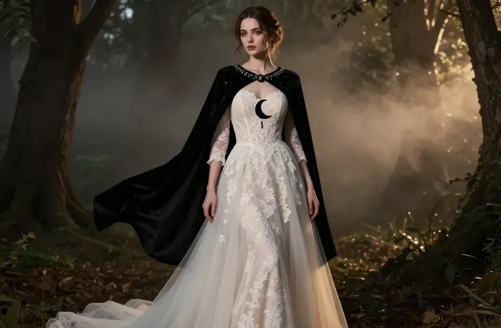 7 Whimsigoth Wedding Dress Ideas: Dreamy Dark Bridal Looks