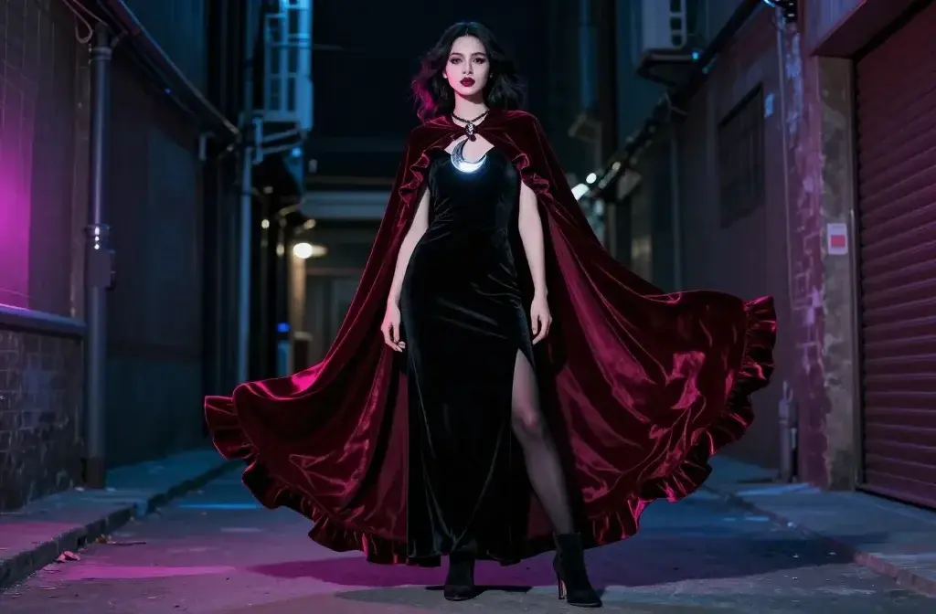 7 Whimsigoth Fashion Outfits: Moonlit Velvet & Neon Swagger