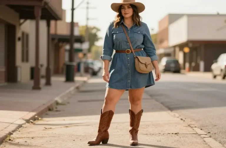 7 Plus Size Cowboy Boots Outfit Ideas You’Ll Love