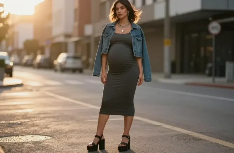 Flirty Nostalgia: 7 90s Pregnancy Outfits Remix