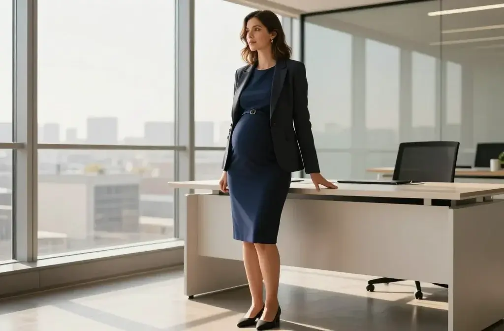 7 Pregnancy Outfits for Work That Wow in the Office