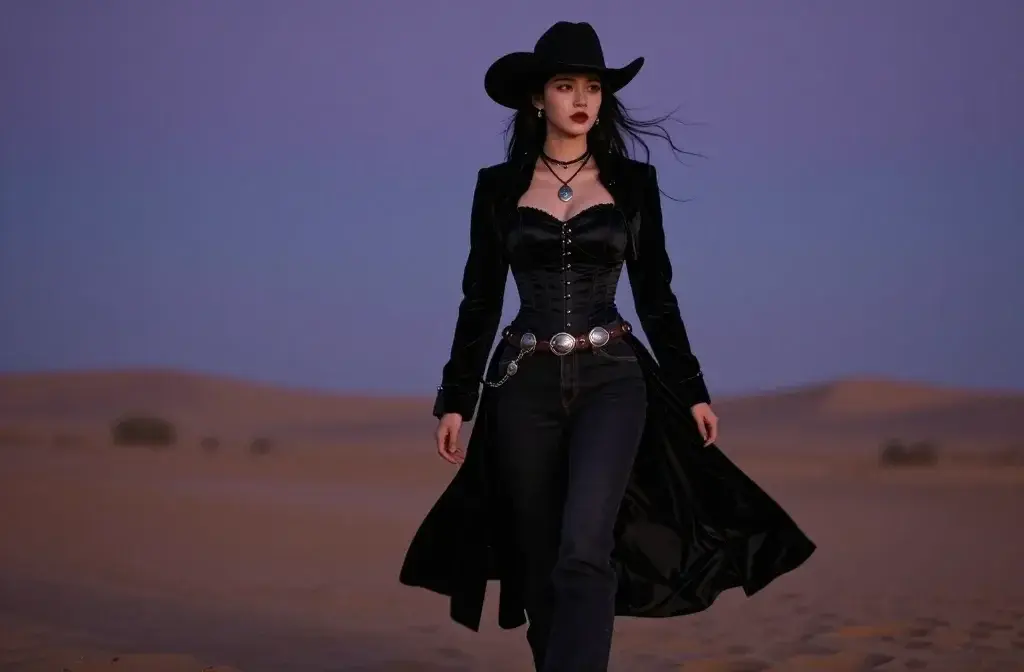 Dark Desert: 7 Gothic Cowgirl Outfit Ideas