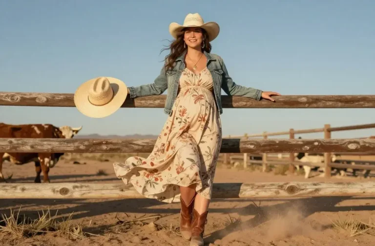 7 Maternity Cowgirl Outfits That Slay Vibes