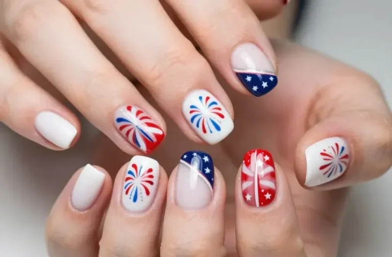 How to Do Easy 4th of July Nails: Quick Fire Manis